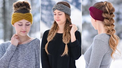 Hairband Hairstyle, How To Wear Headbands, Headbands For Short Hair, Hairstyle Youtube, Simple Headbands, Winter Headbands, Hairstyle Gallery, Braided Headband