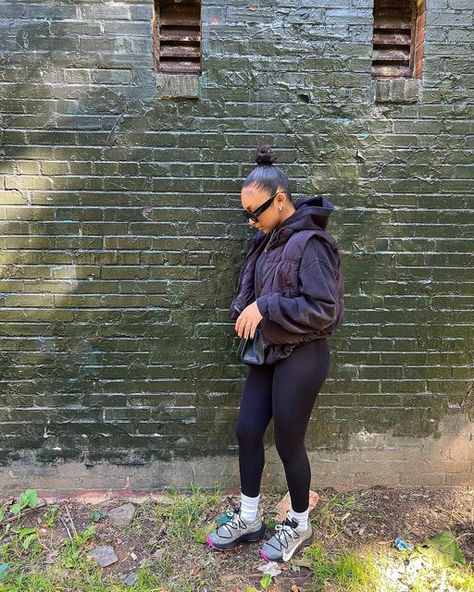 A S I A on Instagram: "S P O O K." Puffer Vest Outfit Black Women, Vest Outfit Black Women, Puffer Vest Outfit Black, Black Puffer Vest Outfit, Black Vest Outfit, Puffer Vest Outfit, Outfit Black Women, Fly Outfit, Vest Outfit