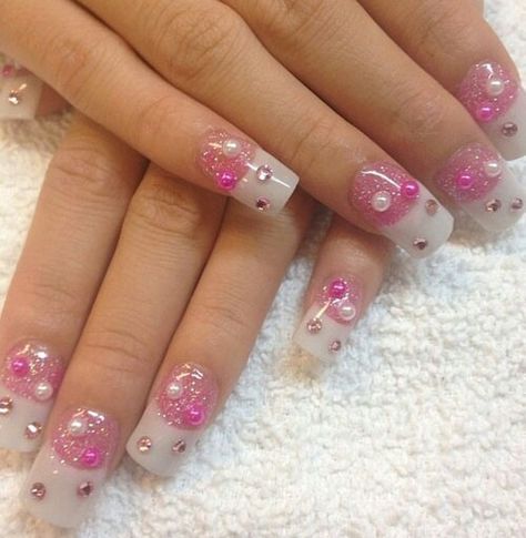 Pink bubbles Japanese Nail Art Designs, Japan Nail Art, Las Vegas Nails, Japan Nail, Crazy Nail Designs, Vegas Nails, Japanese Nail, Japanese Nail Art, Really Cute Nails