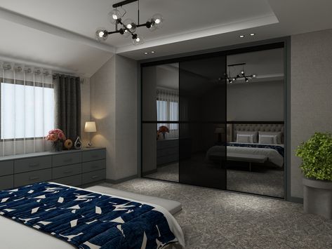 minimalist wardrobes, tinted mirrors, new furniture ideas, home storage solutions, sliding door wardrobes Grey Tinted Mirror, Home Declutter, Fitted Bedroom Furniture, Sliding Door Wardrobe, Minimalist Frame, Functional Wardrobe, Tinted Mirror, Grey Mirror, Fitted Wardrobes