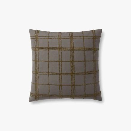 PJS0010 CHARCOAL / OLIVE | Loloi Rugs Green Throw Pillows Living Room, Olive Living Room, Loloi Pillows, Jean Stoffer, Charcoal Background, Throw Pillows Living Room, Chris Loves Julia, Green Throw Pillows, Natural Area Rugs