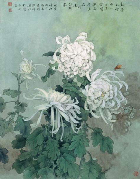 paintings of chrysanthemums | chrysanthemums, Chinese painting Chrysanthemum Painting, Japan Painting, Art Chinois, Chinese Art Painting, Asian Painting, Illustration Botanique, China Art, Japanese Painting, Botanical Drawings