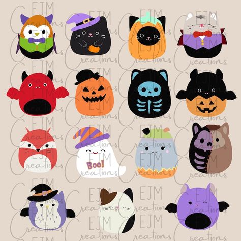 Halloween Squishmallows Drawing, Squishmallow Diy, Squishmallow Svg, Squishmallow Png, Halloween Squishmallows, Squishmallows Halloween, Squishmallow Halloween, Making Decorations, Fun Activity For Kids