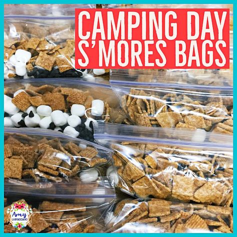 Click here to read all about Camping Day in the classroom.  Find fun read alouds and easy to  implement activities to bring learning to life in your classroom.  {kindergarten, first, second, third, fourth, fifth, 1st, 2nd, 3rd, 4th, 5th, classroom, homeschool} Camp Themed Reading Activities, First Week Of Camp Activities, Camp Day Classroom, Camp Out Classroom Ideas, Preschool Camping Ideas, Camp Out Day Kindergarten, Camping Day Activities In The Classroom, First Day Of Camp Activities, Camping Day In Kindergarten