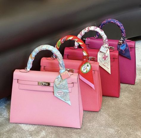 Handbags Aesthetic, Bags Wishlist, Pink Kelly, Hot Handbags, Dream Bags, Luxury Bags Collection, Hot Bags, Kelly Bag, Pink Handbags