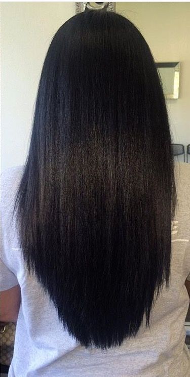 pinterest length Bob Pendek, Hot Hairstyles, Straightening Natural Hair, Hair Without Heat, Long Black Hair, Relaxed Hair, Haircuts For Long Hair, Long Straight Hair, Natural Hair Growth