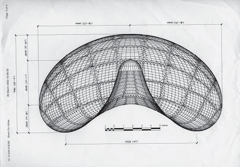 Anish Kapoor: Cloud Gate diagram Hand Railing, Too Much Work, A Level Art Sketchbook, Box Shadow, Anish Kapoor, Rhythmic Pattern, Steel Sculpture, Cad Drawing, Anime Drawings Tutorials