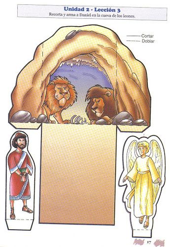 Historia de Daniel (Foso de leones) – Recursos Ministerio del Niño Daniel In The Lion's Den, Sunday School Projects, Daniel And The Lions, Children's Church Crafts, Bible Activities For Kids, Bible Story Crafts, Sunday School Kids, Preschool Bible, Nativity Scenes