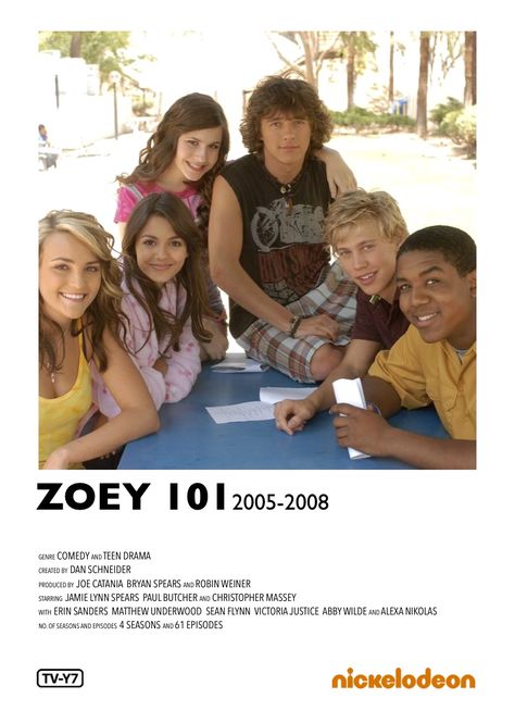 Zoey 101 Poster, Zoey 101 Aesthetic Wallpaper, Zoey 101 Aesthetic, Matthew Underwood, Paul Butcher, Sean Flynn, Dan Schneider, Melissa & Joey, Tv Poster