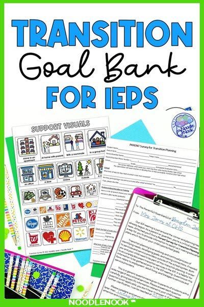 Searching for the perfect transition goals for your students with disabilities? Look no further! Our IEP Transition Goals Bank is here to save the day. 🌟 From employment to independent living skills, we've got you covered. Start planning for success after graduation! 💪 #IEP #TransitionPlanning Iep Goal Bank Special Education, Iep Goals For High School Students, Writing Transitions, Independent Living Skills, Special Education Organization, Special Education Law, Goal Activities, Middle School Special Education, High School Special Education