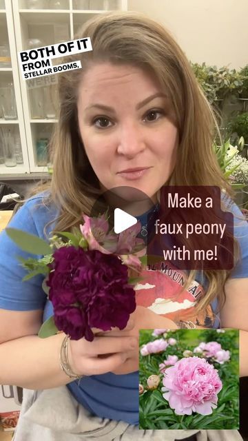 Stellar Blooms Flowers and Gifts on Instagram: "Love peonies? Watch how to make a faux one.

#peony #fauxflowers #floristsylvania #flowers #stellarbloomssylvania #floristsofinstagram" Fake Flower Arrangements Diy, Flower Hacks, Fake Flower Arrangements, Flowers And Gifts, Fake Flower, Flower Arrangements Diy, Flower Diy, Fake Flowers, Faux Flowers