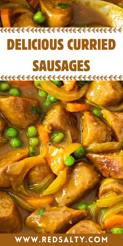 This is a fantastic Curried sausage recipe that will really make your life easier. You will only require one thing for it, that being a normal-sized skillet or frying pan. Sausages Recipe, Curried Sausages, Sausage Recipe, Beef Sausage, Magic Recipe, Real Ingredients, Easy Weeknight Dinners, Sausage Recipes, Sausages