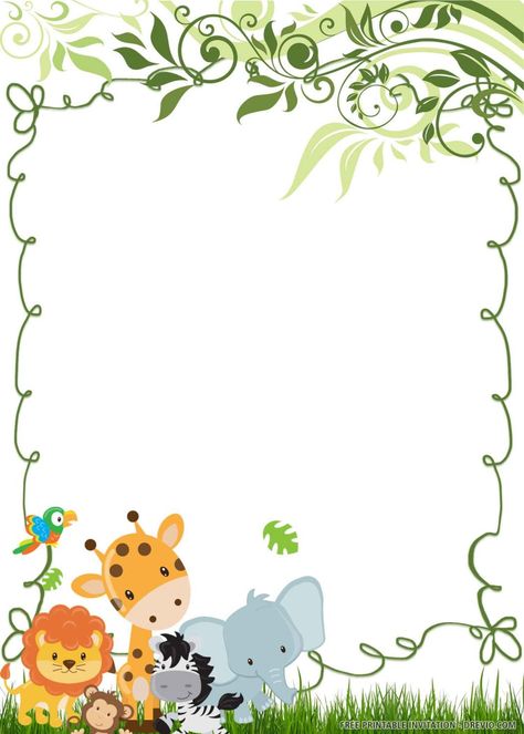 Monkey Invitations, Skate Birthday Party, Safari Baby Shower Boy, Safari Invitations, Safari Animals Birthday, Wild One Birthday Invitations, Animal Birthday Invitation, Baby Birthday Invitations, Wild One Birthday