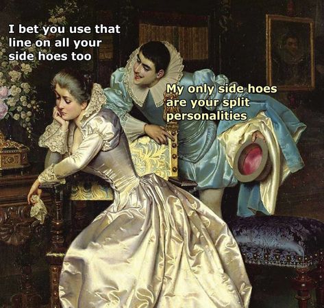 Romantic Realism, History Puns, Medieval Memes, Art History Memes, Historical Humor, Funny Art History, Classical Art Memes, Funny Paintings, Old Memes