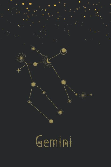 Gemini Drawings, Gemini Star Tattoo, Gemini Star Sign Tattoo, Gemini Star Constellation Tattoo, Gemini Tattoo Constellation, Constellation Tattoo Gemini, Gemini Tattoo Star Constellation, Gemini Zodiac Constellation Tattoo, Gemini Zodiac Wallpaper