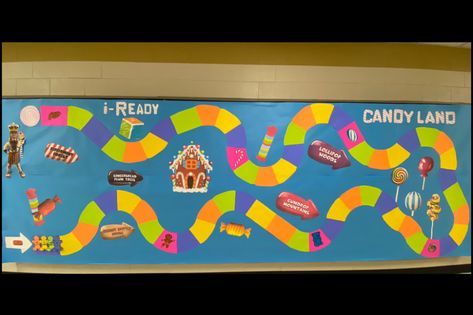 Green Sea Floyds High on Twitter: "We are so excited to start our spring iReady Candy Land Competition! 🍭 🍬 🧁 🍪 @CurriculumAssoc #gsftrojanstrong #welovemath #teamworkmakesthedreamwork https://t.co/0CYemvjFMV" / Twitter Candy Land Bulletin Board Ideas, Candy Land Bulletin Board, Transitional Kindergarten Classroom, Transitional Kindergarten, Bulletin Board Ideas, Green Sea, Math Ideas, Kindergarten Classroom, Candy Land