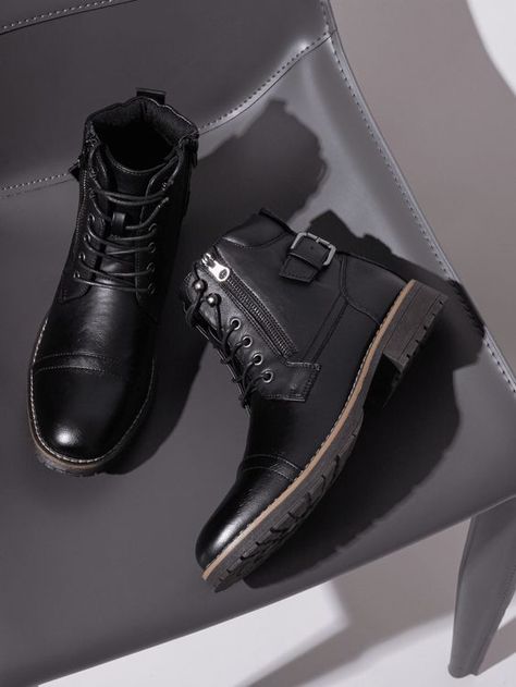 Great product! Excellent quality for the price!! Mens Black Boots Style, Black Boots Men Outfit, Boots For Men Fashion, Dress Boots For Men, Casual Boots For Men, Men Dressing, Men Ankle Boots, Date Shoes, Boots Men Outfit