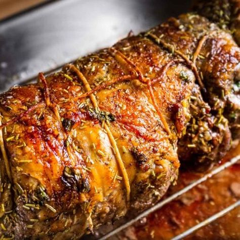 Roasted Boneless Leg of Lamb with Rosemary and Garlic Roasted Leg Of Lamb With Potatoes, Stuffed Leg Of Lamb Recipes, Stuffed Lamb Leg, Stuffed Lamb Roast, Deboned Leg Of Lamb Recipes, Boneless Lamb Loin Roast Recipes, Lamb Loin Roast Recipes, Boneless Leg Of Lamb Recipes, Lamb Loin Roast