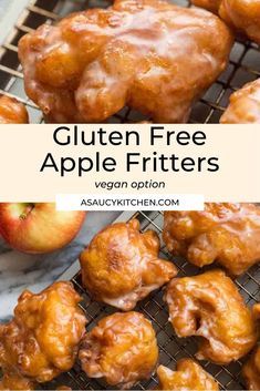 Vegan Gluten Free Apple Fritters, Easy Gf Df Snacks, Gluten Free Dairy Free Apple Fritters, Apple Recipes Dessert Gluten Free, Gluten Free Vegan Fall Recipes Dinner, Easy Vegan Gluten Free Breakfast, Decadent Gluten Free Desserts, Gf Breakfast Bread, Gluten Free Apple Breakfast