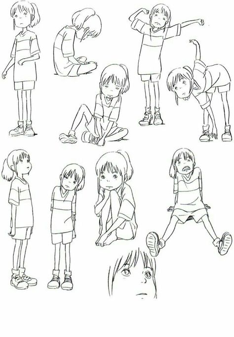 Character Design Cartoon, Drawing Style, 캐릭터 드로잉, Character Sketches, Poses References, Kid Character, Character Poses, Howls Moving Castle, Character Sketch