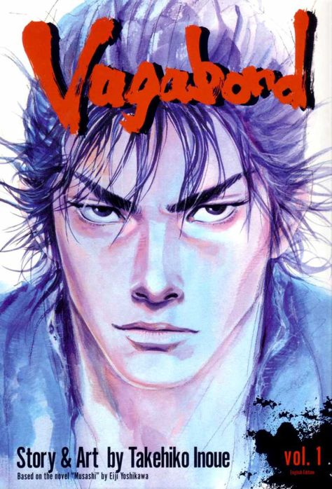 Vagabond #1 - Vol. 1 (Issue) Vagabond Volume Cover, Vagabond Cover Art, Vagabond Volume 1, Vagabond Poster Manga, Vagabond Manga Cover, Vagabond Cover, Vagabond Poster, Fantasy Diorama, Musashi Miyamoto