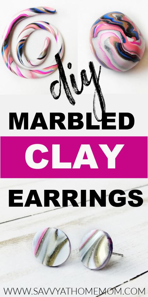 Baked Clay Earrings Diy, Clay Studs Diy, Marble Polymer Clay Diy, How To Mix Clay Colors, Selling Clay Earrings, Polymer Clay Stud Earrings Diy How To Make, Clay Jewellery Tutorial, Diy Earrings To Sell, Polymer Clay Blending Techniques