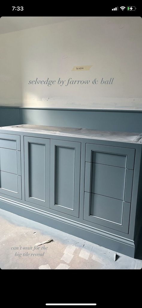 Selvedge Blue Farrow And Ball, Farrow And Ball Selvedge Living Room, Farrow Ball Selvedge, Farrow And Ball Selvedge Bedroom, Farrow And Ball Selvedge Kitchen, Selvedge Farrow And Ball, Farrow And Ball Selvedge, Farrow And Ball Blue Gray, Farrow And Ball Inchyra Blue