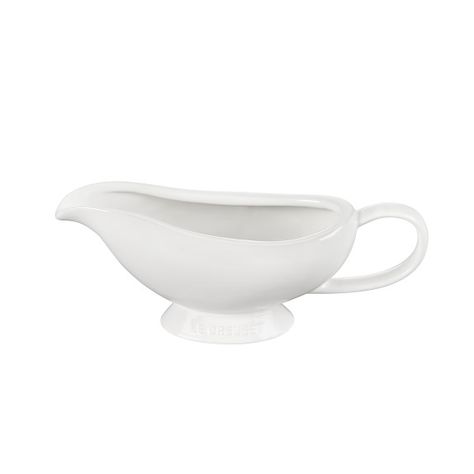 Le Creuset Heritage Gravy Boat, White | Williams Sonoma Mini Apple Tarts, William Sonoma Recipes, Le Creuset White, Microwave Dimensions, Ice Cream Sundae Bar, Sundae Bar, Gravy Boats, Kitchenware Store, Peppermint Bark