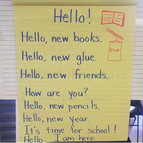 Back to School Poem Back To School Poem, Simple Poems, Poems About School, Welcome To School, Back To School Kids, Kids Poems, School Time, Beginning Of School, School Reading