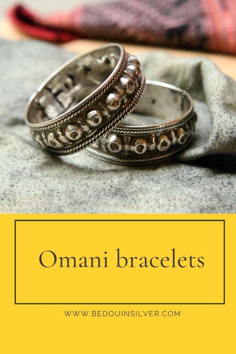 A pair of silver bracelets from Oman: click this pin to find 3 ways of cleaning them explained! Middle Eastern Jewelry, How To Clean Silver, Ethnic Jewelry, Oman, Middle Eastern, Silver Bracelets, Silver Jewelry, At Home, Silver