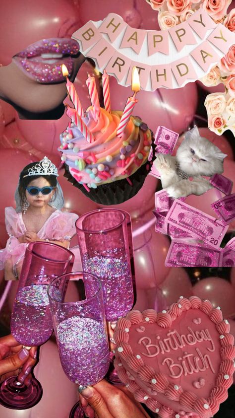 Birthday mood Birthday Mood Board Aesthetic, Birthday Aesthetic Collage, Y2k Slumber Party Aesthetic, Retro Slumber Party Aesthetic, Dress To Impress Slumber Party Theme, Birthday Mood Board, Y2k Pajamas, Birthday Artwork, Pajamas Party