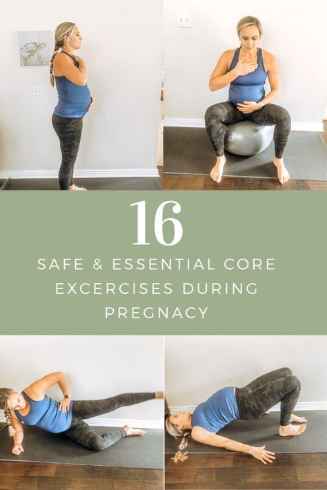 Pregnancy Core Exercises, Pregnancy Core Workout, Safe Core, Pregnancy Stretches, Pregnancy Workout Videos, Exercise While Pregnant, Pregnancy Workout Plan, Pregnancy Safe Workouts, Exercise During Pregnancy