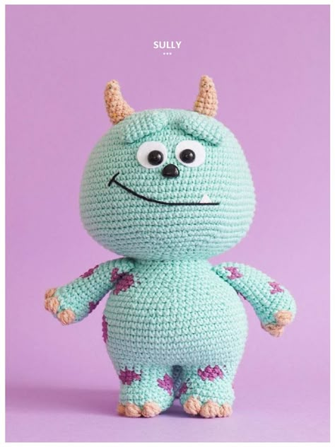 Monsters Inc Crochet, Single Crochet Decrease, Confection Au Crochet, Crochet Decrease, Baby Koala, Pola Amigurumi, Caron Simply Soft, Crochet Cushions, Bobble Stitch