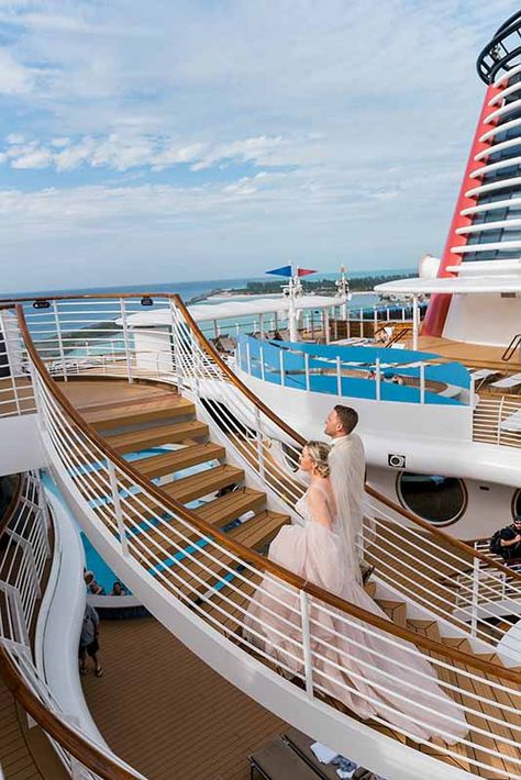 Wedding On Cruise, Cruise Wedding Pictures, Wedding On A Cruise Ship, Cruise Wedding Dress, Disney Cruise Pictures, Disney Cruise Wedding, Cruise Ship Wedding, Disney Princess Wedding, Costa Cruises