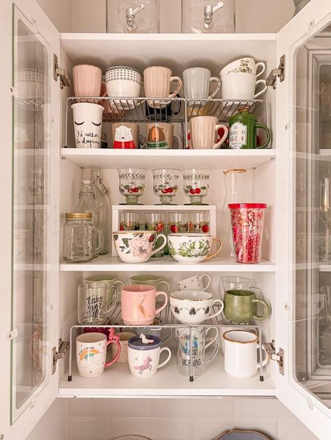 Mug Cabinet, The Cabinet, Bathroom Medicine Cabinet, Kitchen Decor, Bedroom Decor, Room Decor, I Love, Mug, Bedroom