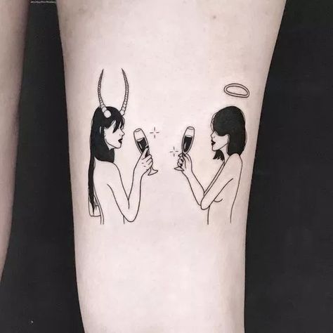 Gemini Tattoos, Gemini Tattoo Designs, Twin Tattoos, Horoscope Tattoos, Gemini Tattoo, Zodiac Sign Tattoos, Inspiration Tattoos, Cat Tattoos, Zodiac Tattoos