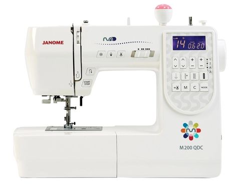 JANOME SEWING MACHINE M200QDC | Sewing Machines Direct Quilting Guides, Sewing Machine Instruction Manuals, Walking Foot Quilting, Sewing Machine Instructions, Janome Sewing Machine, Blind Hem, Lint Brush, Sewing And Quilting, Needle Threader