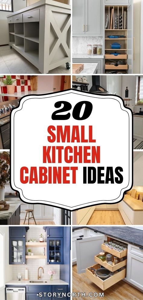 Save this pin for innovative ways to maximize space and functionality in your small kitchen with unique cabinet ideas. Explore creative solutions to make the most of your kitchen layout! #KitchenDecor #SmallSpaceLiving #HomeOrganization Kitchen Bar On Wall, Kitchen Countertops Small Space, Cabinet Ideas For Small Kitchens, Kitchen Cabinet Design For Small Kitchen, Extra Kitchen Storage Ideas Cabinets, Creative Kitchen Cabinets Ideas, Kitchen Efficiency Ideas, End Kitchen Cabinet Ideas, Space Between Cabinets And Ceiling