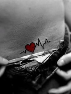 9 C-Section Scar Tattoos That Perfectly Celebrate Mum Bodies | HuffPost Life Nurse Tattoo, Heartbeat Tattoo, Heart Tattoo Designs, Cute Small Tattoos, Cool Small Tattoos, 1 Tattoo, C Section, Small Tattoo Designs, Design Tattoo