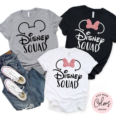 Disney Family Shirt Ideas Design, Disney Tshirt Designs, Disneyworld Family Shirts Ideas, Disney Squad Shirt, Cute Disney Shirts, Family Disney Shirts Matching, Disney 2023, Disney Family Shirts, Disney Family Vacation Shirts