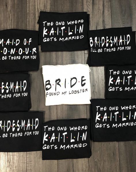 The One Where She Gets Married, The One Where They Get Married, Friends Theme Bachelorette Party, Friends Theme Bachelorette, Wedding Personal Touches, Theme Bachelorette Party, My Lobster, Grooms Party, Rock N Roll Wedding