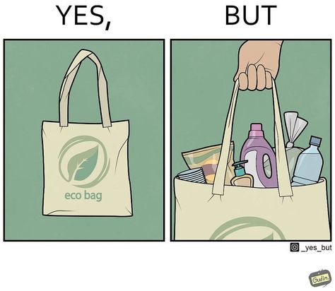 Yes, But: Artist Draws A Series Of Sarcastic Comics That Show How Contradictory Society Is (22 New Pics) Celebrity Quiz, Celebrity Quizzes, Yes But, Celebrity Drawings, Cartoons Series, Eco Bag, Fun Comics, Social Interaction, Celebrity Outfits