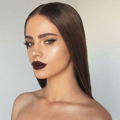 We’ve compiled some of the most impressive Canadian beauty brands on the market and their hero products worth the shipping and potential customs charges. #makeuplooks Dark Lipstick Makeup, Dark Lip, Maquillage On Fleek, Make Up Inspiration, Dark Lipstick, Black Lipstick, Beauty Make-up, Winter Makeup, Dark Lips