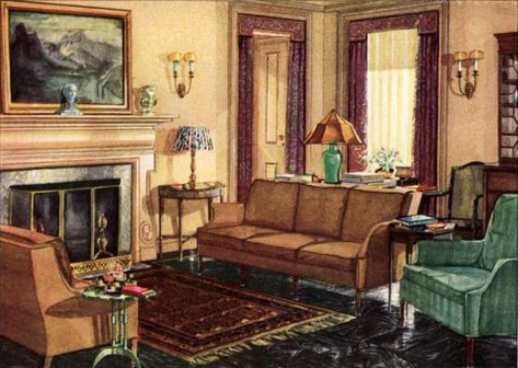 1930s Art Deco Interiors, 20th Century House, Art Deco Interior 1920s, 30s Glamour, 1920s Living Room, 1930s Interior, 1920 House, 1920s Home Decor, 1920s Interior