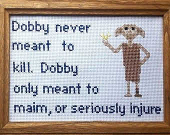 dobby the house elf harry potter cross stitch Harry Potter Cross Stitch, Harry Potter Cross Stitch Pattern, Cross Stitch Harry Potter, Dobby Harry, Harry Potter Quilt, Dobby Harry Potter, Small Cross Stitch, Harry Potter Crafts, Cross Stitch Love