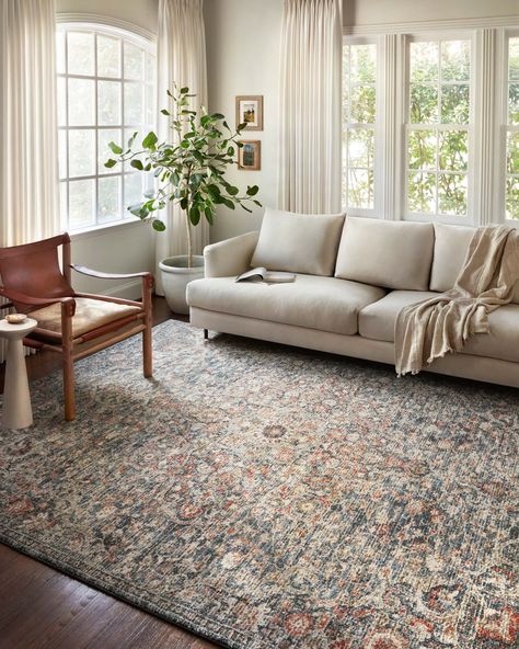 Types Of Design Styles, Alexander Home, Muted Color Palette, Inspire Me Home Decor, Loloi Rugs, Artisan Rugs, Rug Direct, Design Living Room, Soft Rug