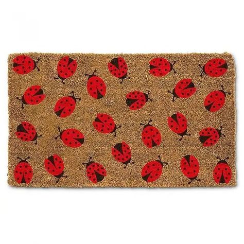 Allover Ladybugs Doormat - Bed Bath & Beyond - 39307738 Candle Matches, Indoor Door Mats, Tarot Card Decks, Garden Items, Stationery Accessories, Incense Holders, Baby Slippers, Outdoor Door Mat, Book Stationery