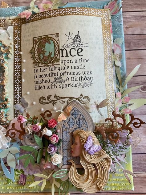 The second of The second of my DT projects for Emlems Silicone Molds, using the ornate frame and beautiful lady profile with a butterfly. The gorgeous Stamperia Sleeping beauty papers, stencils and die cuts, Sheena and various stamps from my stash. Copious flowers and leaves with mini pearls to finish #emlemssiliconemoulds #stamperia #stamperiafriends #mixedmedia #craftelier #thatscraftyuk #thatscrafty #createandcraft #createandcrafttv #primamarketinginc #sheenadouglass #sheena DT projects for E Beauty Papers, Dt Projects, Sheena Douglass, Create And Craft Tv, Prima Marketing, Fairytale Castle, Create And Craft, Beautiful Lady, Ornate Frame