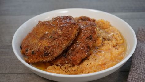 Salmon Croquettes, Soul Kitchen, Grits Recipe, Beans Beans, New Soul, Southern Cuisine, Beans And Rice, Croquettes, Grits