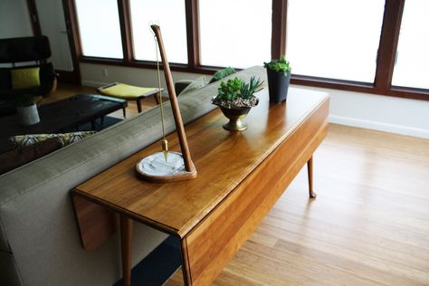 Dining Behind Sofa, Window Banquette, Dropleaf Tables, Gateleg Table, Remodel House, Table Behind Couch, Nyc Interior Design, Behind Couch, Dining Office